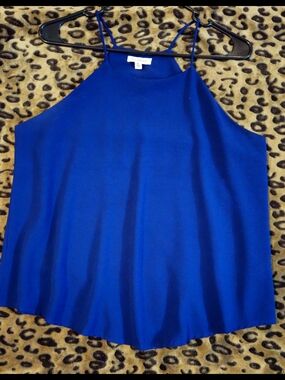 Blu Pepper Royal Blue Halter Camisole
